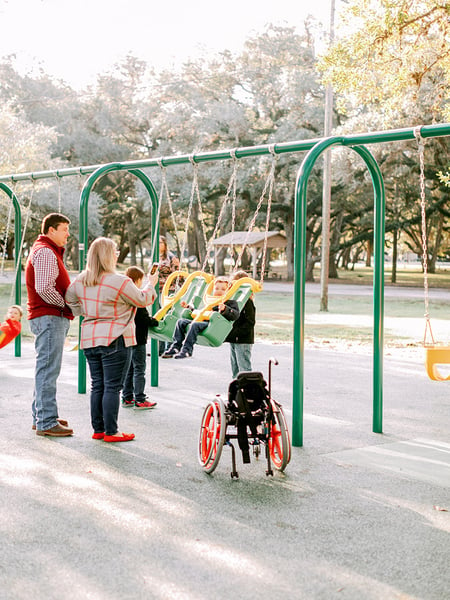 LeTulle Park-TX-Steel Play-Arch Swing Frame-002-Web