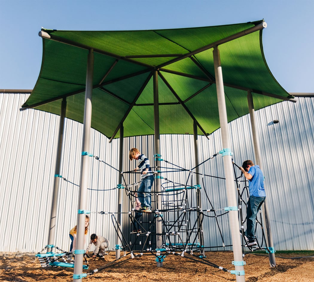Hexagonal Rope Playground Current Top Trends In Playground Design