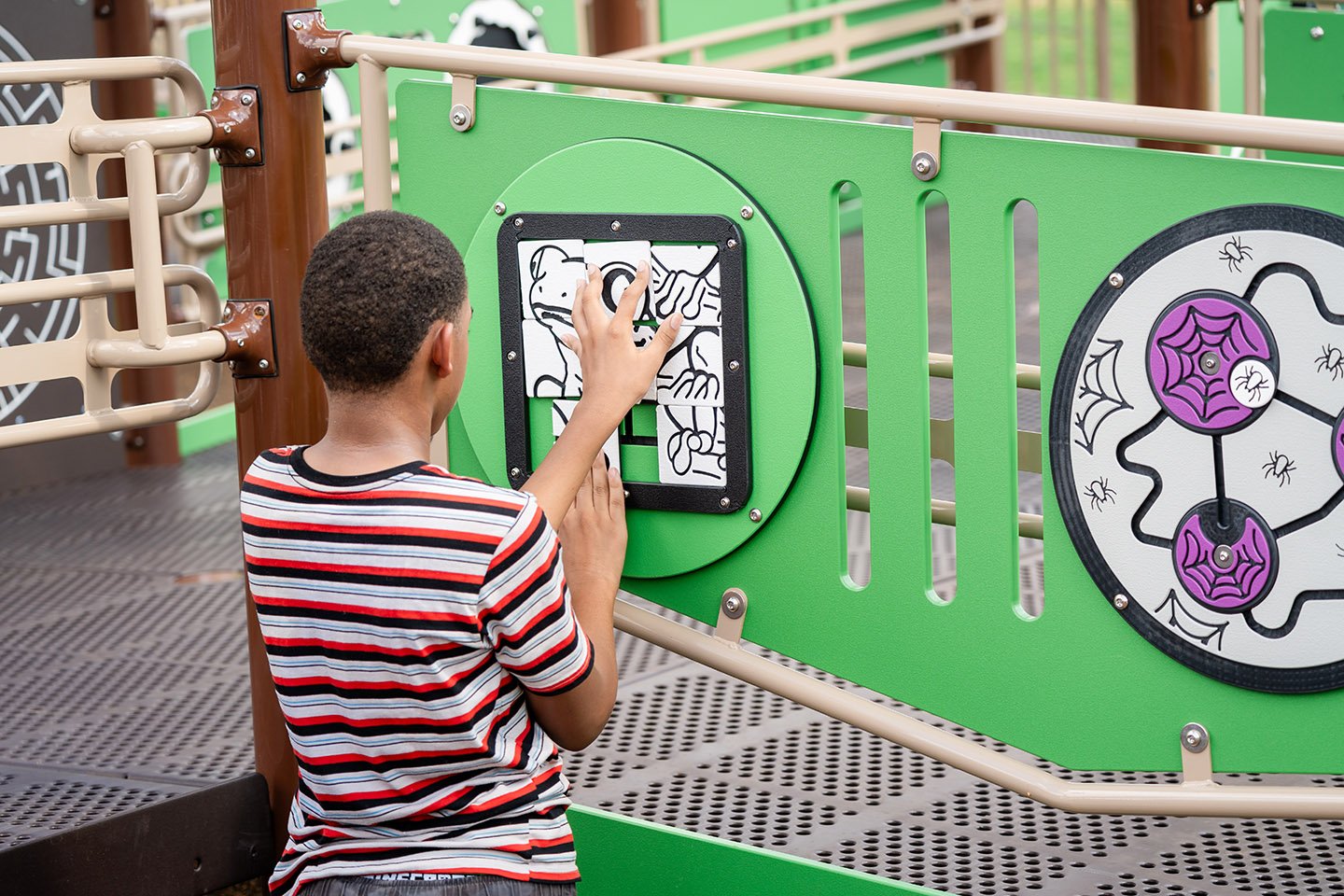 Hobbs Farm Ribbon Cutting_GA_Superior Playgrounds_Sensory Ramp_007-web