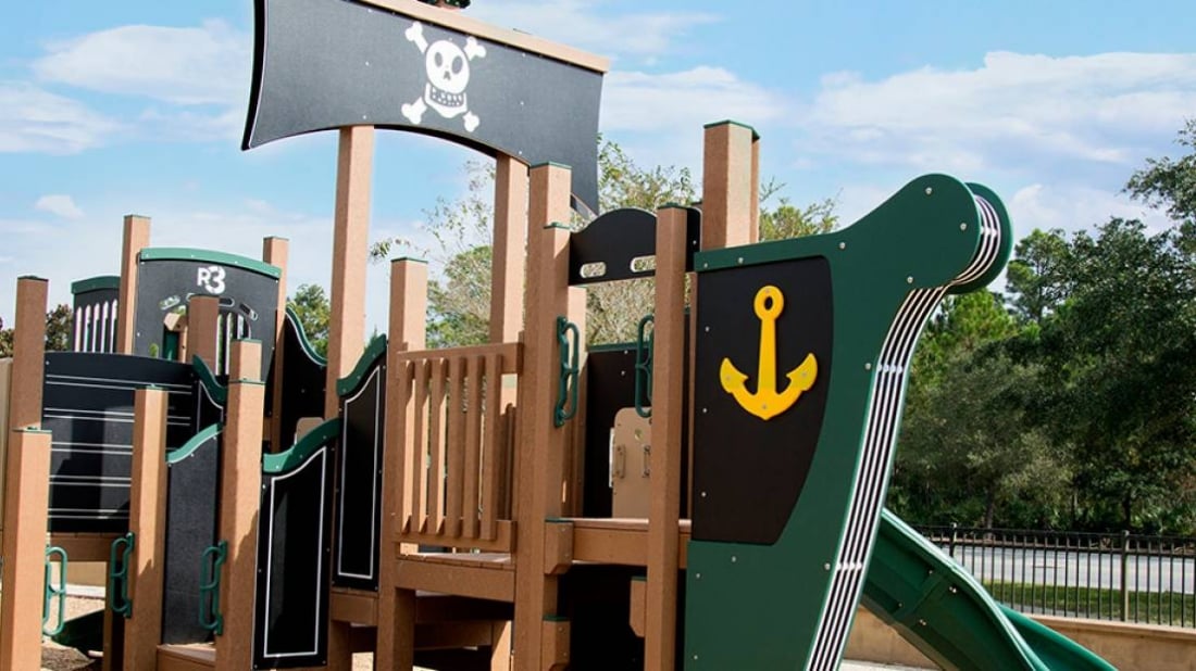 Recycled Pirate Ship Theme Structure