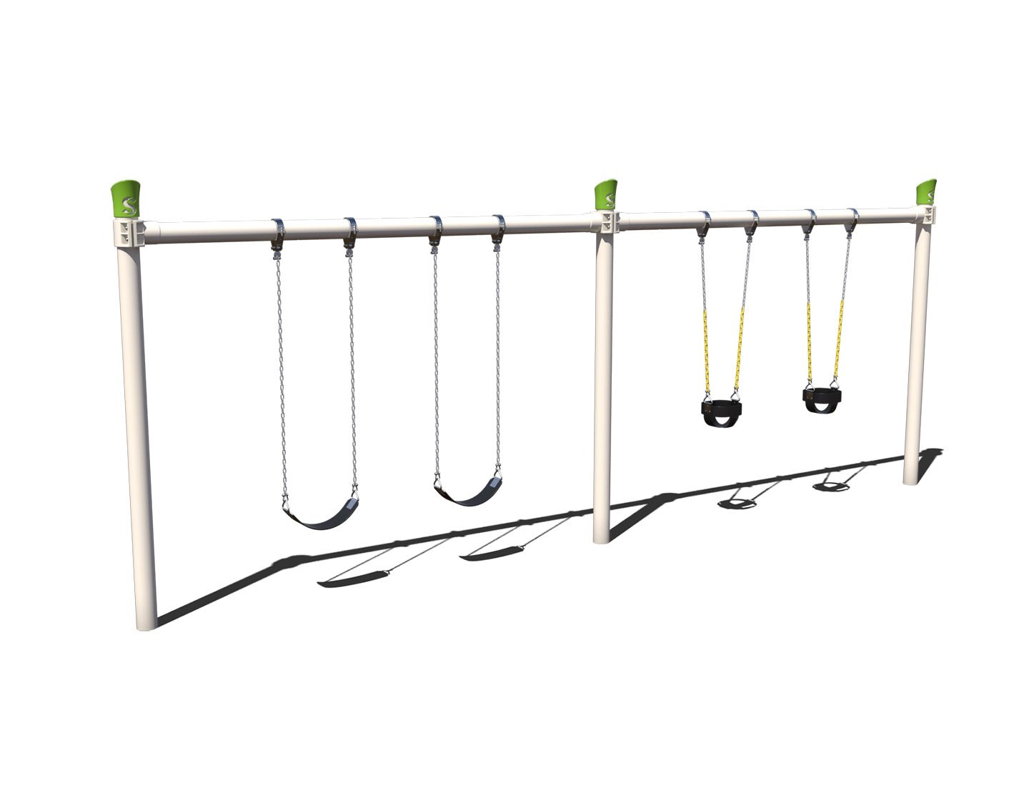 2-Bay Single Post Swing Frame