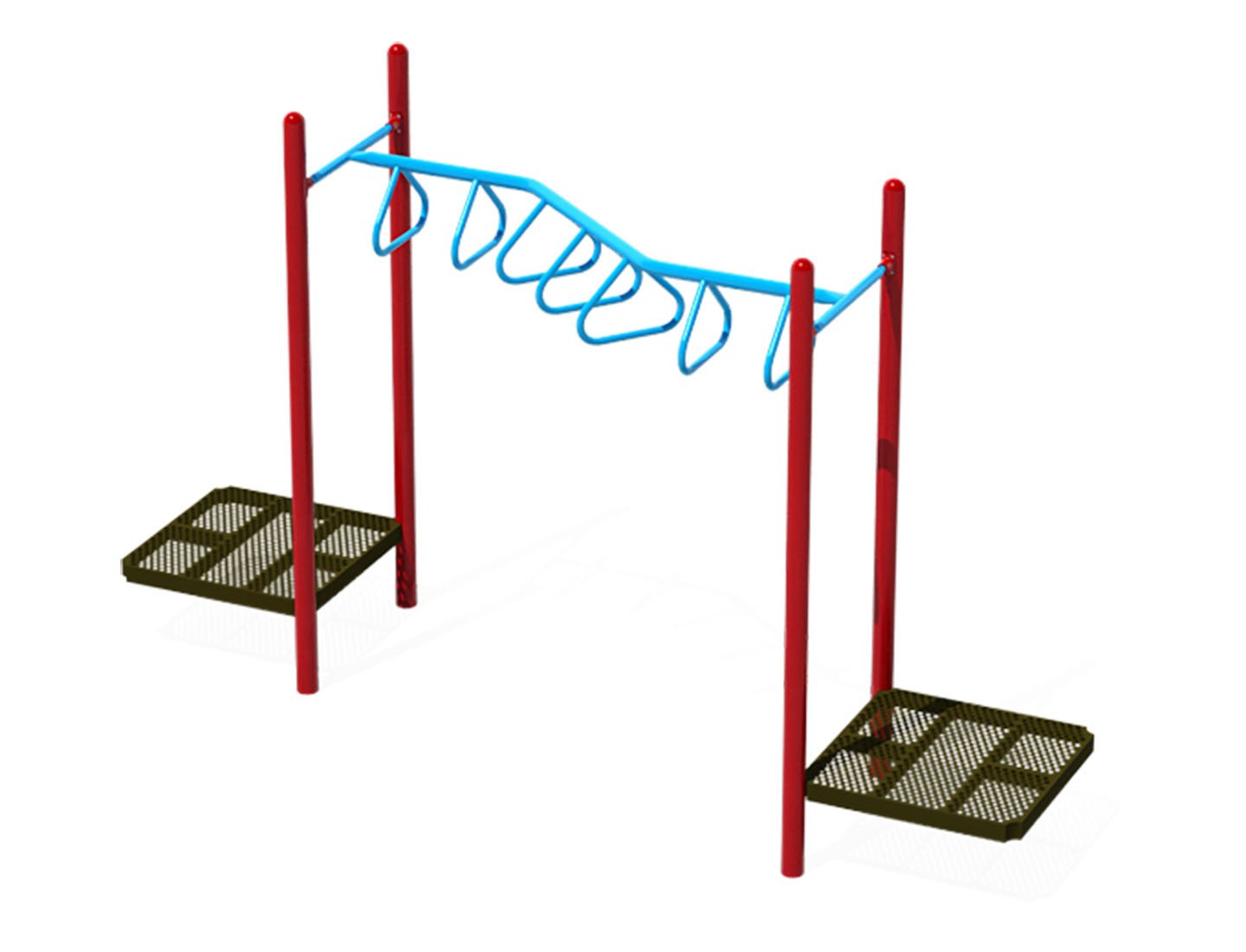 Zig-Zag Rung Overhead Ladder